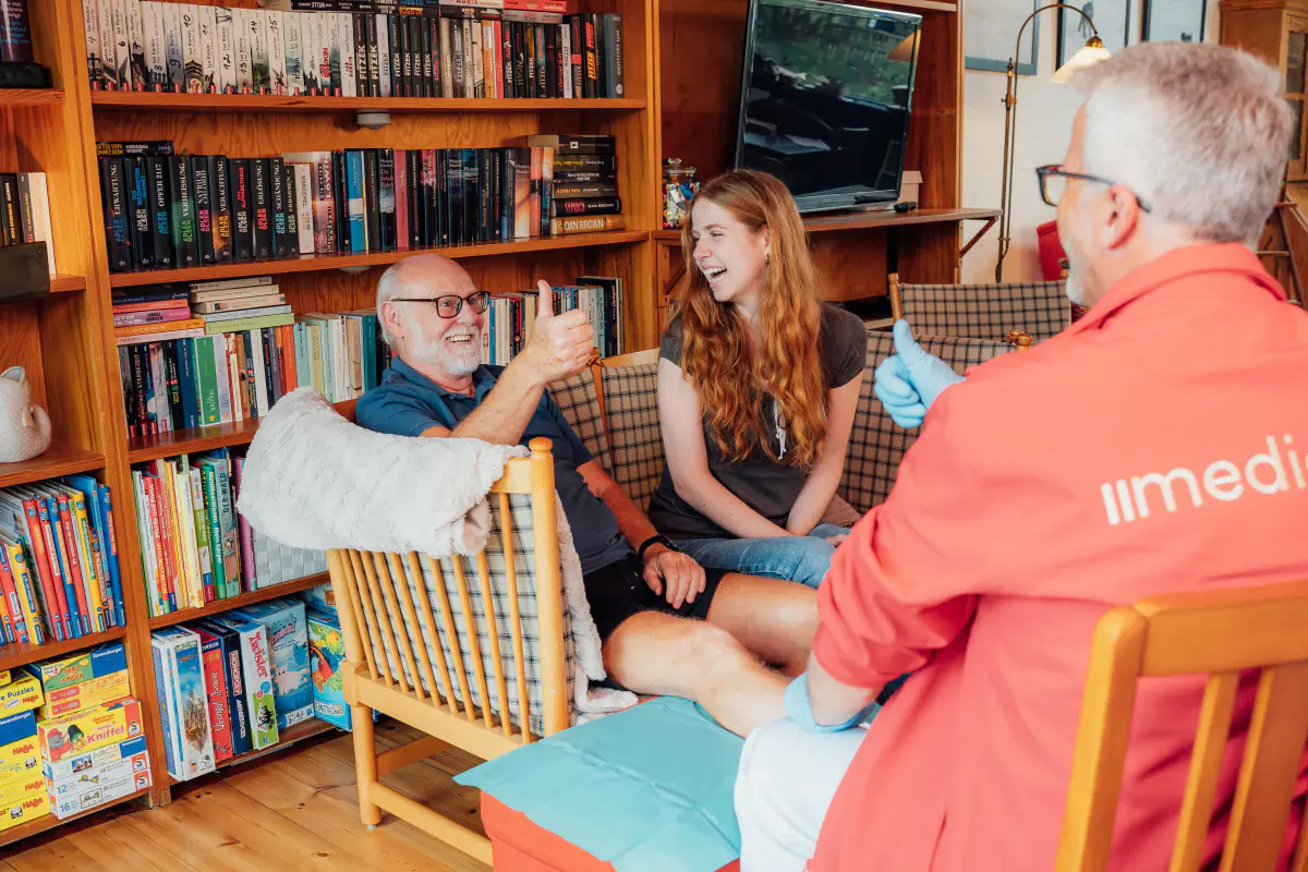 medical Wundprofi mit Patient